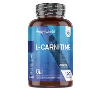 L Carnitine 2000mg, 120 Gélules Vegan Multi Usages, Acide Aminé Gelules Carnitine sans Stéarate de Magnésium et sans Excipient pour 40 Jours