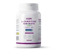 L-Carnitine Tartrate Carnipure de HSN | 3000 MG par Dose Quotidienne de Carnitine à Haute Biodisponibilité | Énergie + Performance | Non-OGM, Végétalien, sans Gluten | 120 Capsules Végétales