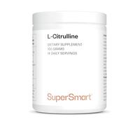 L-Citrulline en Poudre - Pre-Workout - Vasodilatateur - Contribue à une Synthèse Musculaire Optimale - Aide à Limiter les crampes et courbatures - Vegan - Sans Gluten - Supersmart