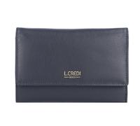 L.Credi Porte-monnaie Evelyn RFID cuir 14,5 cm bleu
