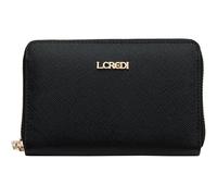 L.Credi Porte-Monnaie Poema Zip Around Wallet Black Noir