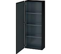 Duravit L-Cube armoire mi-haute, largeur 500mm, profondeur 243mm, 1 porte, charnières à gauche, LC1169L4040, Couleur: Laque noire brillante