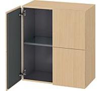 Duravit L-Cube armoire moyenne haute LC117703030 70x36,3x80cm, 2 portes, chêne naturel