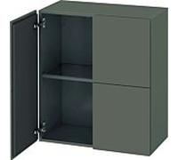 DURAVIT L-Cube - Armoire mi-haute avec 2 portes 700x800x363mm gris flanelle satiné mat/gris flanelle satiné mat