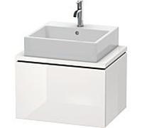 L-Cube Duravit vasque LC580008585 62 x 47,7 cm, blanc brillant, pour console, 2000 coulissant