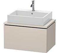 L-Cube Duravit vasque LC580109191 72 x 47,7 cm, taupe mat, pour console, coulissant 2000