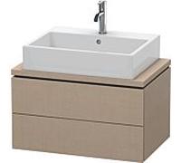 L-Cube Duravit vasque LC580607575 72 x 47,7 cm, lin, pour console, 2 tiroirs