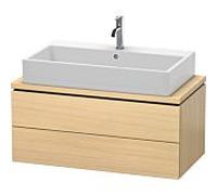 L-Cube Duravit vasque LC580807171 92 x 47,7 cm, chêne méditerranéen, pour console, 2 tiroirs