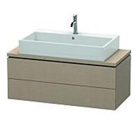 L-Cube Duravit vasque LC580907575 102 x 47,7 cm, lin, pour console, 2 tiroirs