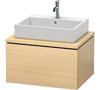 L-Cube Duravit vasque LC581107171 72 x 54,7 cm, chêne méditerranéen, pour console, 1 coulissant