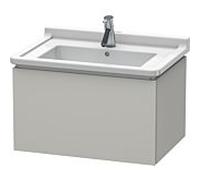 L-Cube Duravit vasque LC616400707 67 x 46,9 cm, gris béton mat, 2000 , suspendu