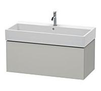L-Cube Duravit vasque LC617800707 98,4x 45,9 cm, gris béton mat, 2000 , suspendu