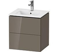 Duravit Meuble sous-lavabo L-Cube LC621808989 2 tiroirs pour lavabo ME 520mm Gris Flanelle Brillant