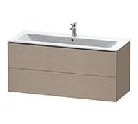 L-Cube Duravit vasque LC624307575 122 x 48, 2000 cm, lin, 2 tiroirs, suspendu