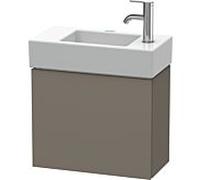 L-Cube Duravit vasque LC6246L9090 48x24x40cm, suspendu, porte à gauche, flanelle gris soie mat
