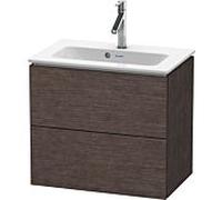 L-Cube Duravit vasque LC625607272 62 x 39, 2000 cm, chêne foncé brossé, 2 tiroirs, suspendu