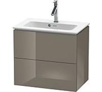 L-Cube Duravit vasque LC625608989 62 x 39, 2000 cm, gris flanelle brillant, 2 tiroirs, suspendu