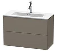 L-Cube Duravit vasque LC625709090 82 x 39, 2000 cm, flanelle gris soie mat, 2 tiroirs, suspendu