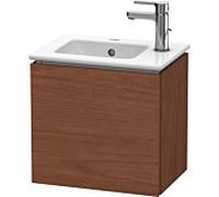L-Cube Duravit vasque LC6272L1313 42x29,4x40cm, suspendu, porte à gauche, noyer américain