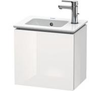 L-Cube Duravit vasque LC6272L2222 42x29,4x40cm, suspendu, porte à gauche, blanc brillant
