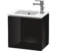 L-Cube Duravit vasque LC6272L4040 42x29,4x40cm, suspendu, porte à gauche, noir brillant