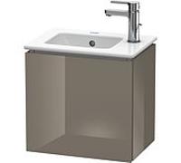 L-Cube Duravit vasque LC6272L8989 42x29,4x40cm, suspendu, porte à gauche, gris flanelle brillant