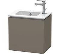 L-Cube Duravit vasque LC6272L9090 42x29,4x40cm, suspendu, porte à gauche, flanelle gris soie mat