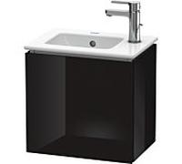 L-Cube Duravit vasque LC6272R4040 42x29,4x40cm, suspendu, porte à droite, noir brillant