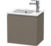 L-Cube Duravit vasque LC6272R9090 42x29,4x40cm, suspendu, porte à droite, flanelle gris soie mat