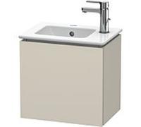 L-Cube Duravit vasque LC6272R9191 42x29,4x40cm, suspendu, porte à droite, taupe mat