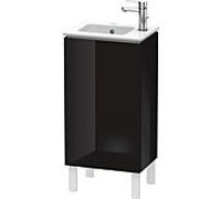 L-Cube Duravit vasque LC6273L4040 42x29,4x70,4cm, debout, porte à gauche, noir brillant