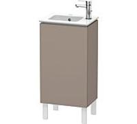 L-Cube Duravit vasque LC6273L4343 42x29,4x70,4cm, debout, porte à gauche, basalte mat