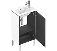 L-Cube Duravit vasque LC6273R1818 42x29,4x70,4cm, debout, porte à droite, blanc mat