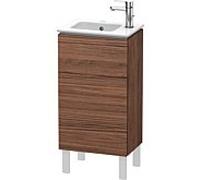 L-Cube Duravit vasque LC6273R2121 42x29,4x70,4cm, debout, porte à droite, noyer foncé