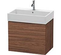 L-Cube Duravit vasque LC627602121 68,4 x 45,9 cm, noyer foncé, 2 tiroirs, suspendu