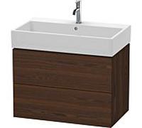 Duravit Vasque L-Cube LC627706969 78,4×45,9 cm, noyer brossé, 2 tiroirs, suspendue