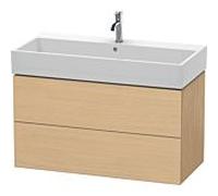 Duravit Meuble sous-vasque L-Cube LC627803030 2 tiroirs 98,4×45,9 cm chêne naturel suspendu