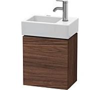 L-Cube Duravit vasque LC6293L2121 36,4x24,1x40cm, suspendu, porte à gauche, noyer foncé