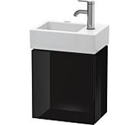 L-Cube Duravit vasque LC6293L4040 36,4x24,1x40cm, suspendu, porte à gauche, noir brillant
