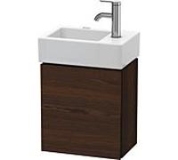L-Cube Duravit vasque LC6293L6969 36,4x24,1x40cm, suspendu, porte à gauche, noyer brossé