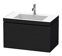 L-Cube Duravit vasque LC6917O1616 80 x 48 cm, 2000 , chêne noir, coulissant 2000