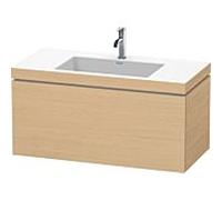 L-Cube Duravit vasque LC6918O3030 100 x 48 cm, 2000 , chêne naturel, coulissant 2000