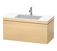 Duravit Ensemble suspendu L-Cube LC6918O7171 – c-bonded 100×48 cm, 1 tiroir, chêne méditerranéen