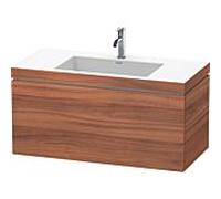 L-Cube Duravit vasque LC6918O7979 100 x 48 cm, trou pour robinet 2000 2000 naturel, coulissant match2
