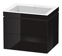 Duravit Meuble avec vasque L-Cube Vero Air LC6926N4040 2 tiroirs 60 x 48 cm suspendu
