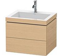 L-Cube Duravit vasque LC6926O3030 60 x48 cm, 2000 , chêne naturel, 2 tiroirs