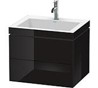 L-Cube Duravit vasque LC6926O4040 60 x48 cm, 2000 , noir brillant, 2 tiroirs