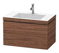 L-Cube Duravit vasque LC6927O2121 80 x 48 cm, 2000 , noyer foncé, 2 tiroirs