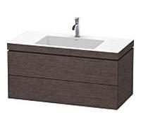L-Cube Duravit vasque LC6928O7272 100 x 48 cm, 2000 , chêne foncé brossé, 2 tiroirs