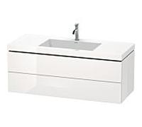 Duravit L-Cube Vasque avec meuble L-Cube, 2 tiroirs, LC6929N2222,
